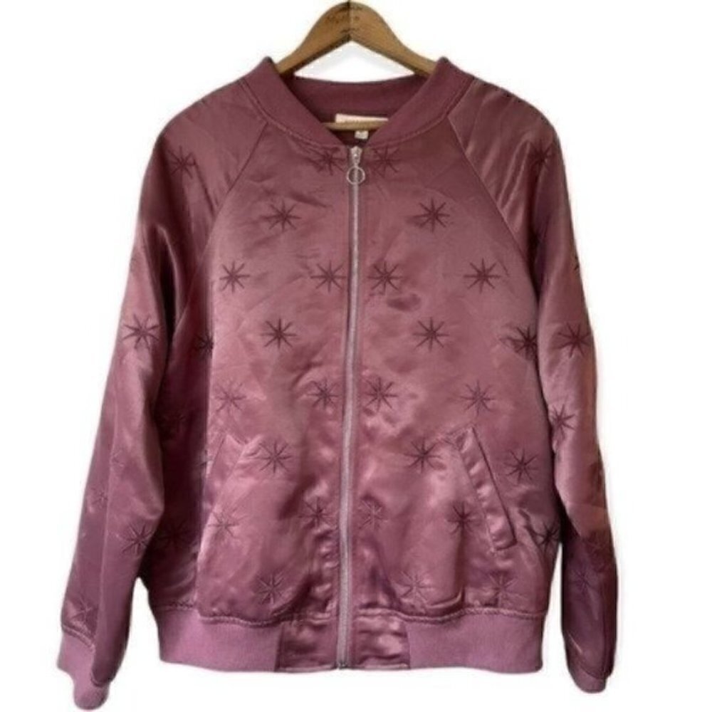 Ballet Core Honey Punch Silky Cardigan Jacket Mauve Women’s Size Medium Spring